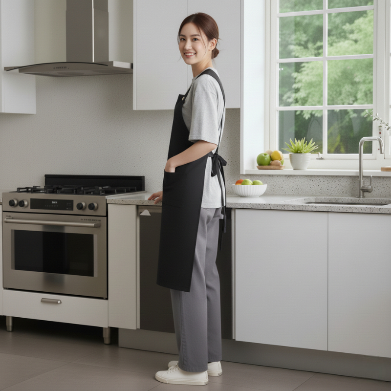 Tablier japonais noir