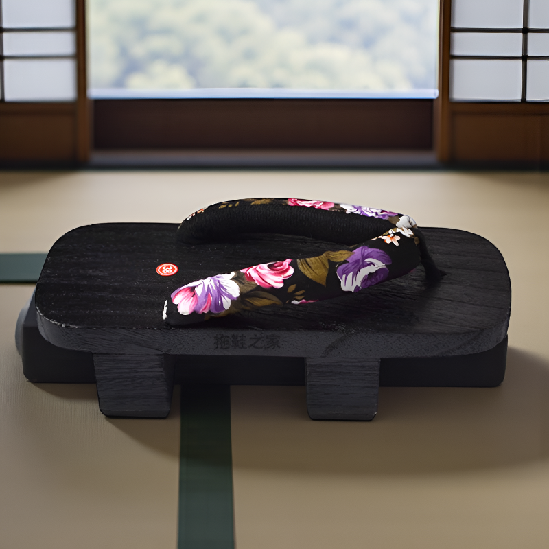 Geta japonaise femme noir