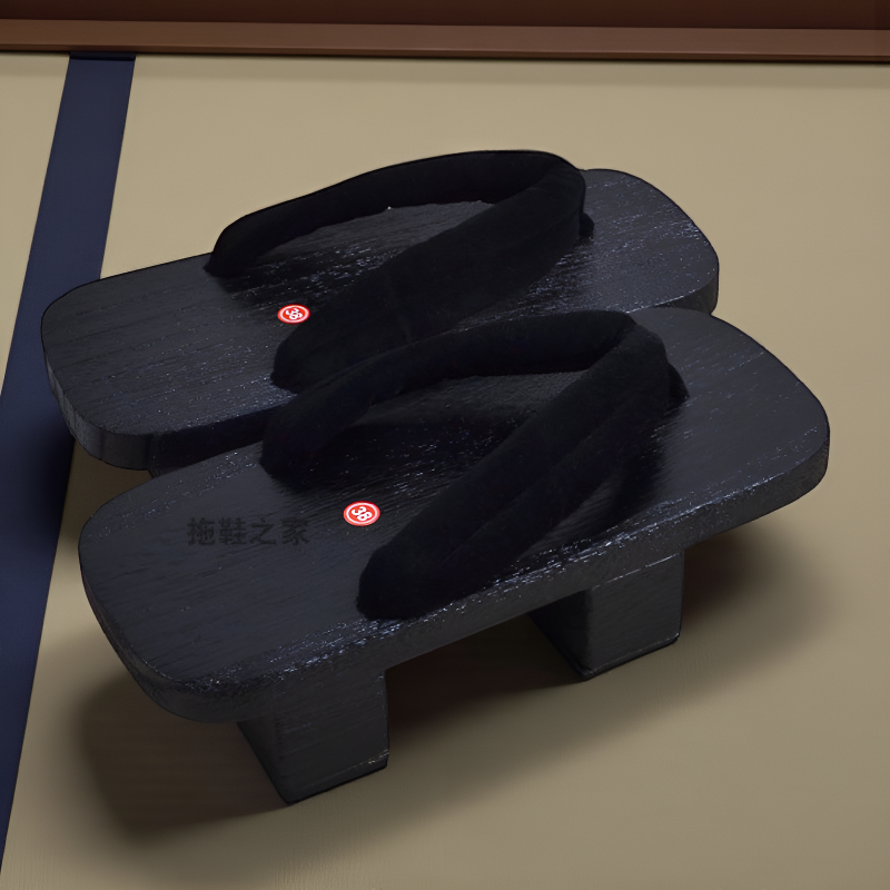 Geta japonaise femme noir