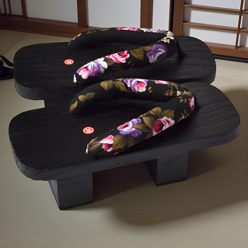 Geta japonaise femme noir