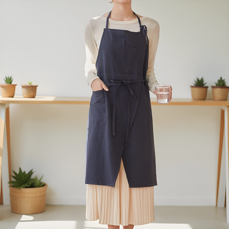 Tablier lin japonais