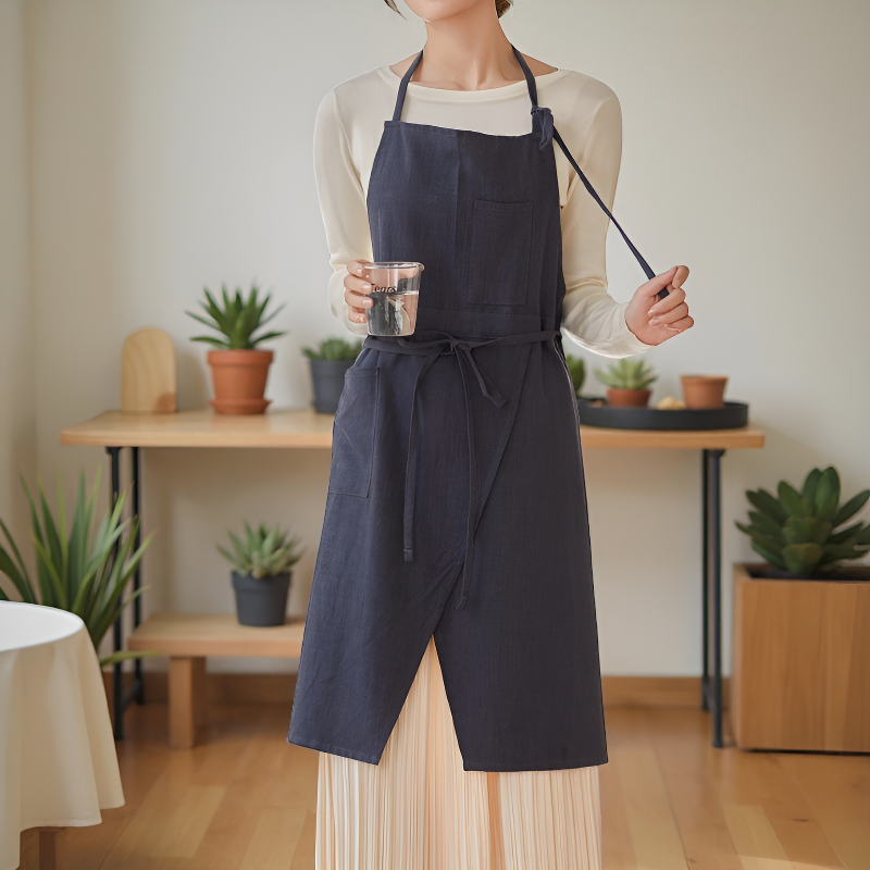 Tablier lin japonais