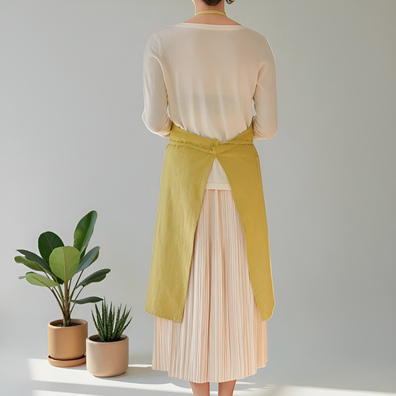 Tablier lin japonais