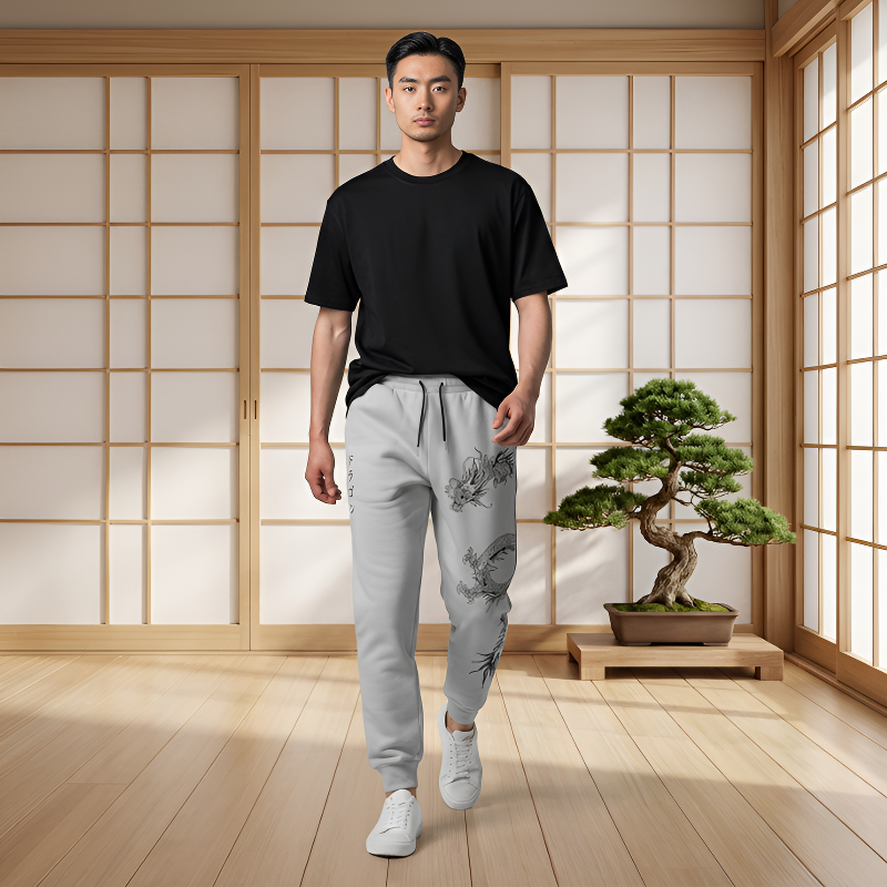 Pantalon motif japonais