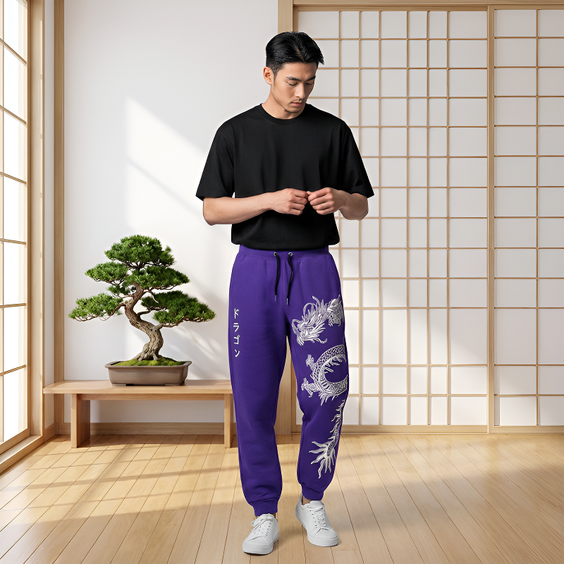 Pantalon motif japonais