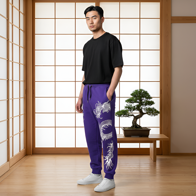 Pantalon motif japonais