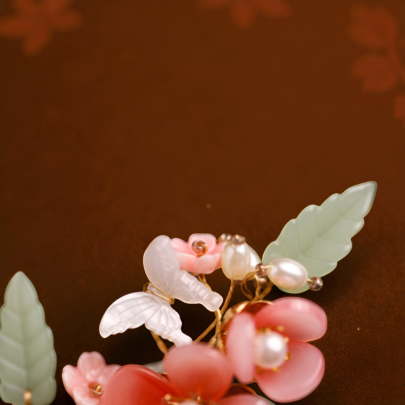 Kanzashi rose
