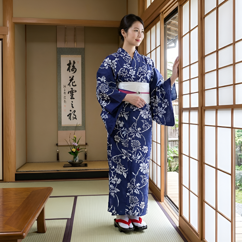 Geta japonaise femme noir