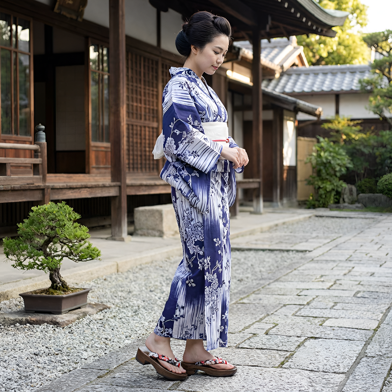 Geta plateforme japonaise femme