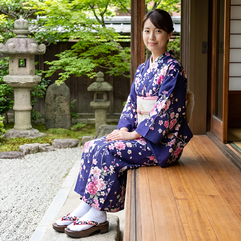 Geta plateforme japonaise femme