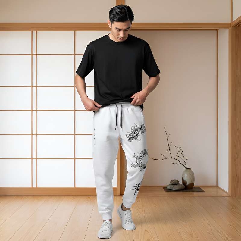 Pantalon motif japonais