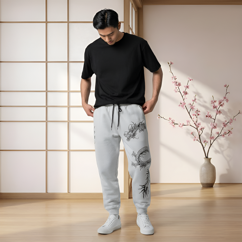 Pantalon motif japonais