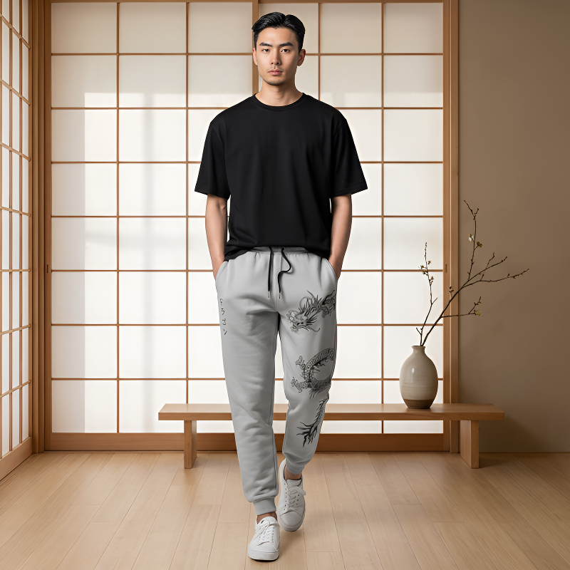 Pantalon motif japonais