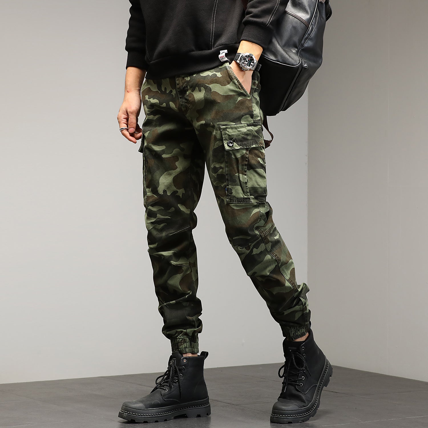 Pantalon Cargo Slim Militaire