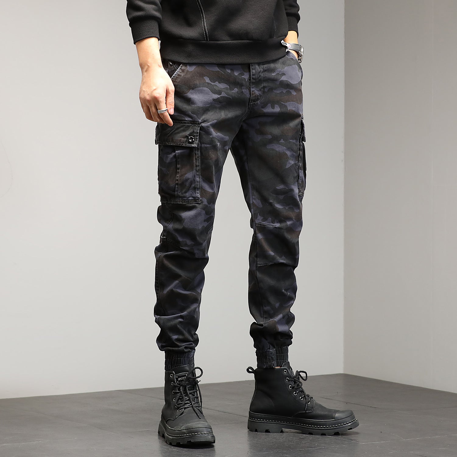 Pantalon Cargo Slim Militaire