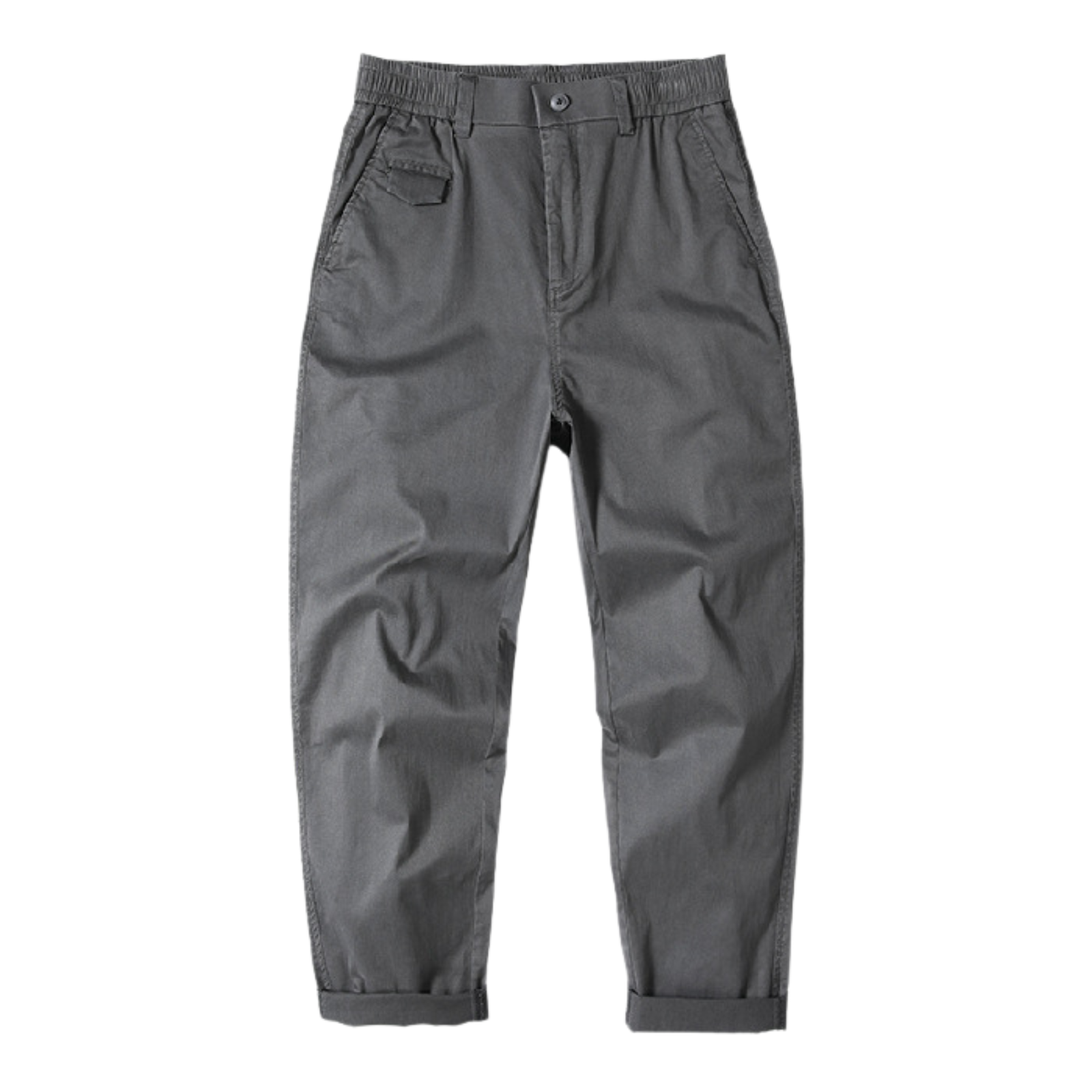 Pantalon Coupe Droite Large - Gris / M