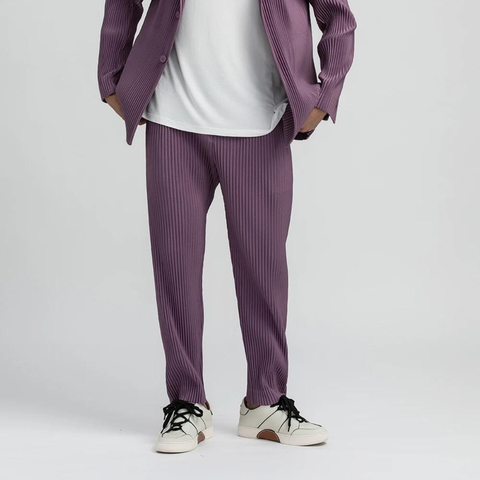 Pantalon Style Coréen - Violet / S