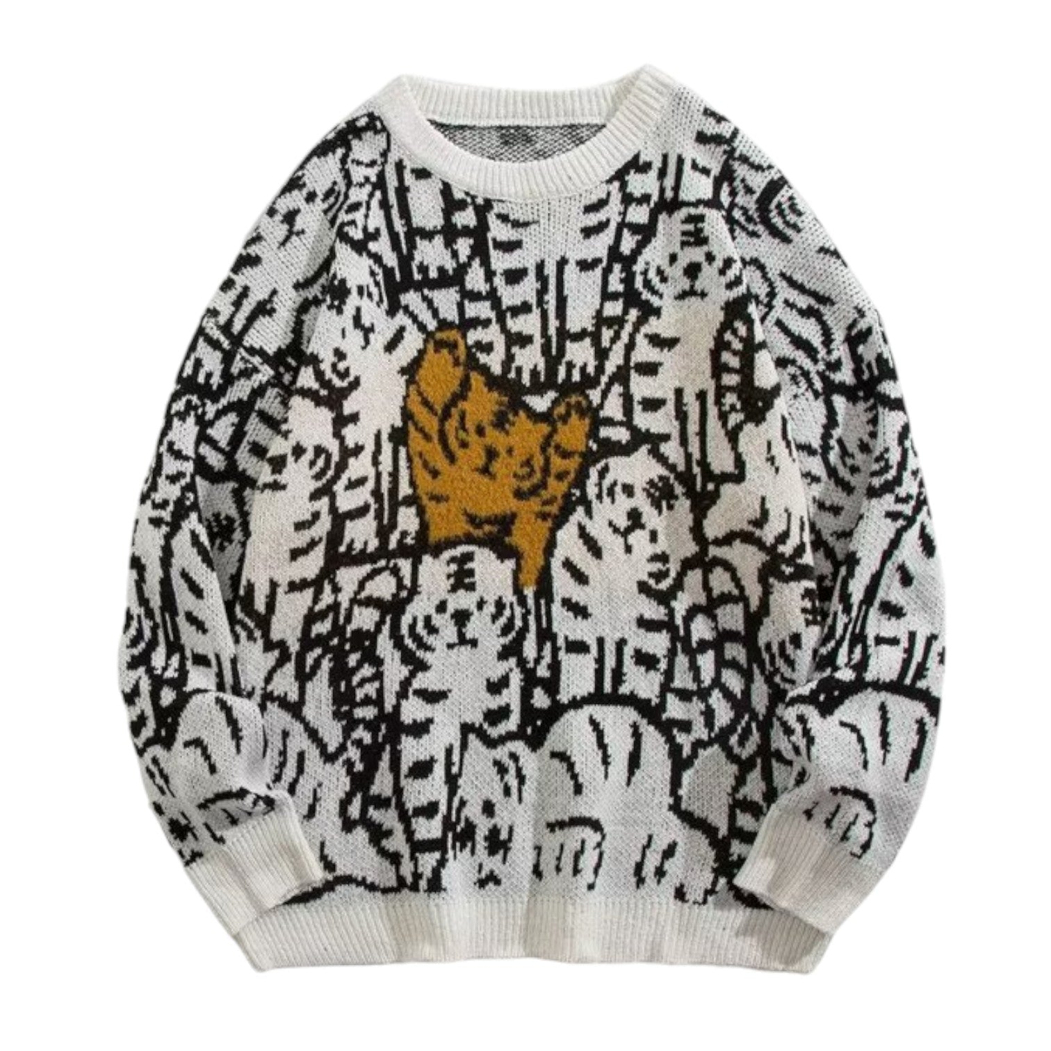 Pull avec Motif Tigre - Blanc / M