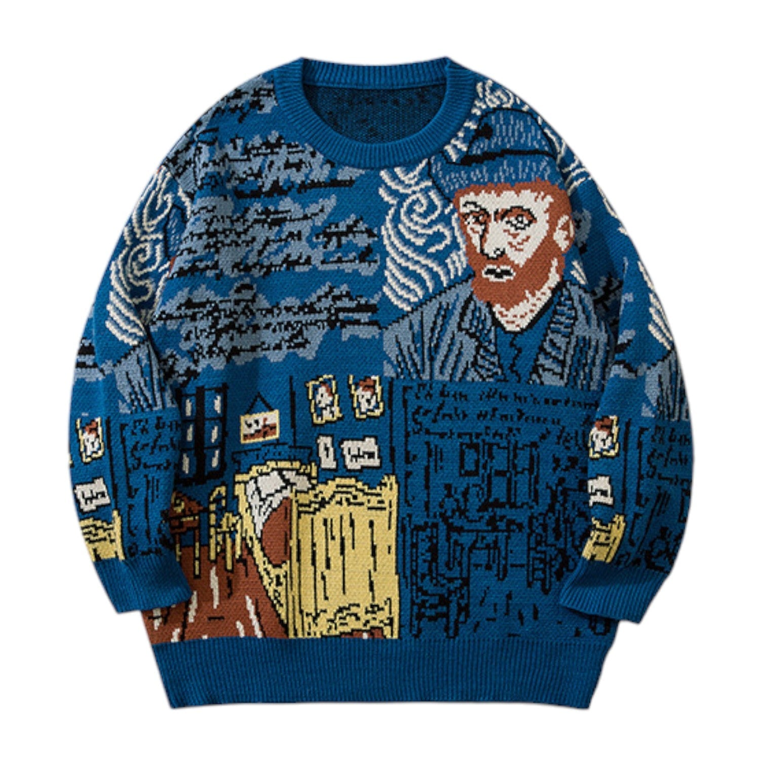 Pull Van Gogh - Bleu / M