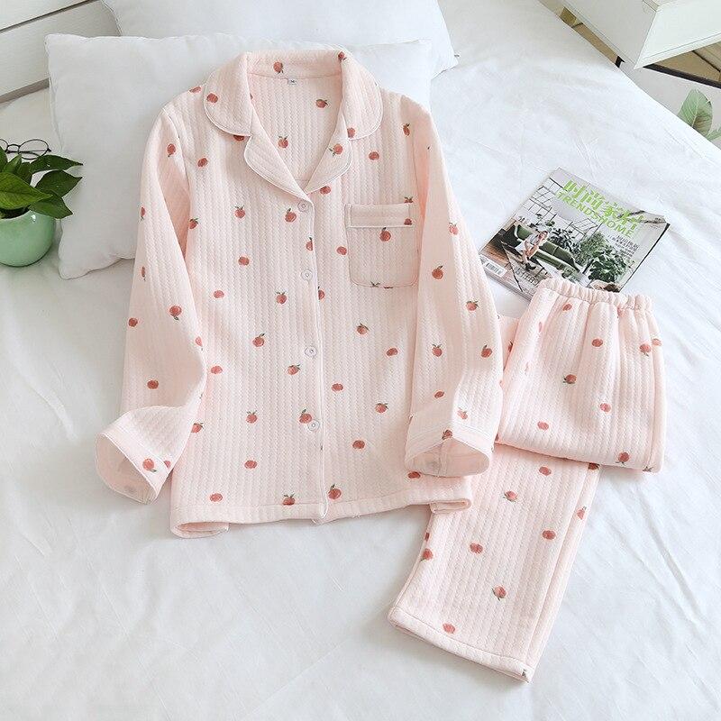 Pyjama Femme Coton Épais - Rose / M