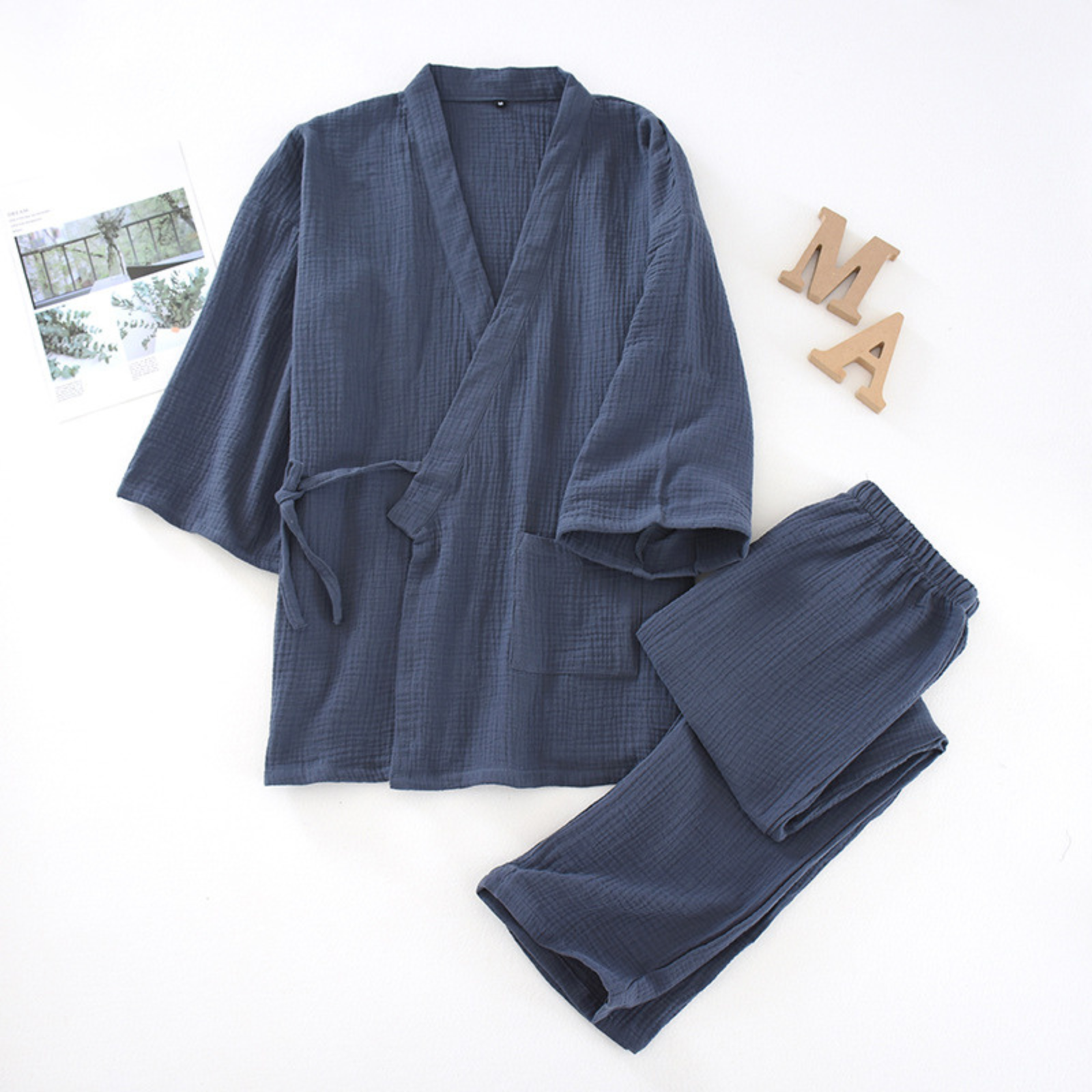 Pyjama Jinbei Homme - Bleu / M