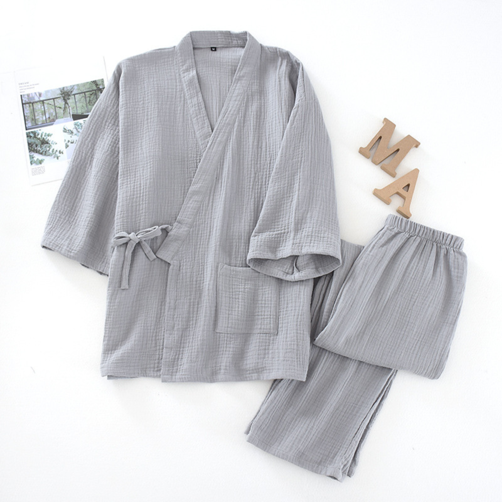 Pyjama Jinbei Homme - Gris / M