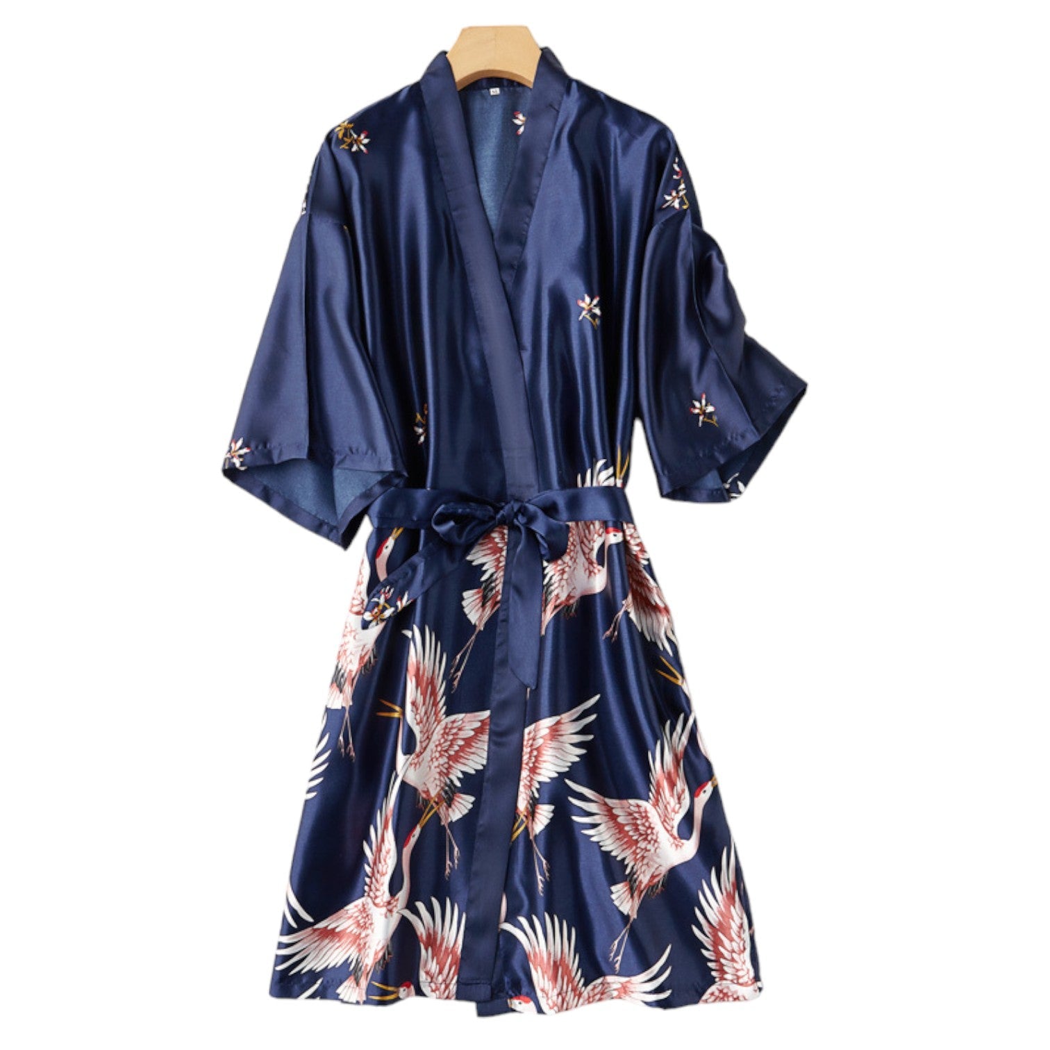 Pyjama Kimono Japonais Femme - Bleu / S