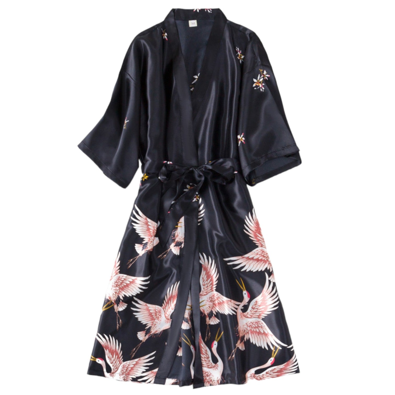 Pyjama Kimono Japonais Femme - Noir / S