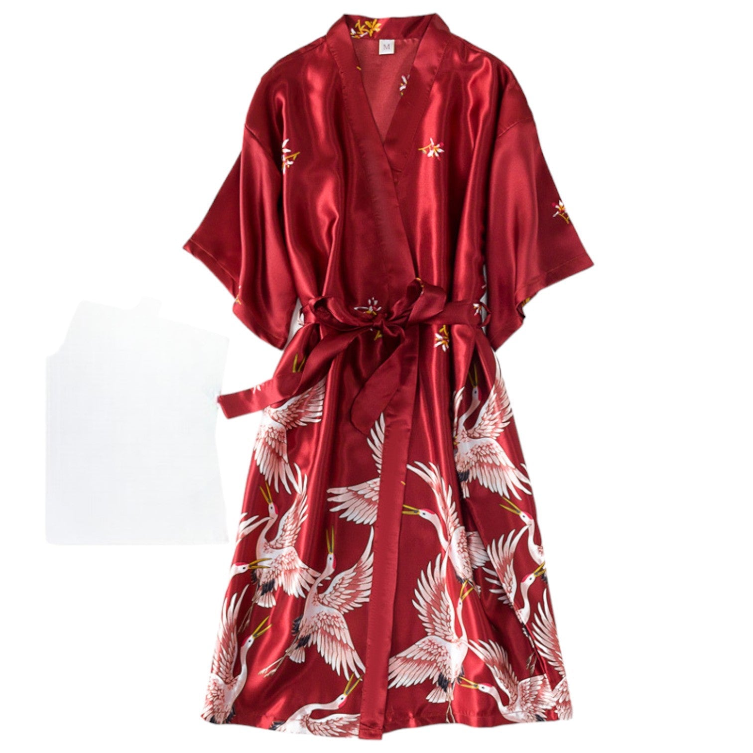 Pyjama Kimono Japonais Femme - Rouge / M