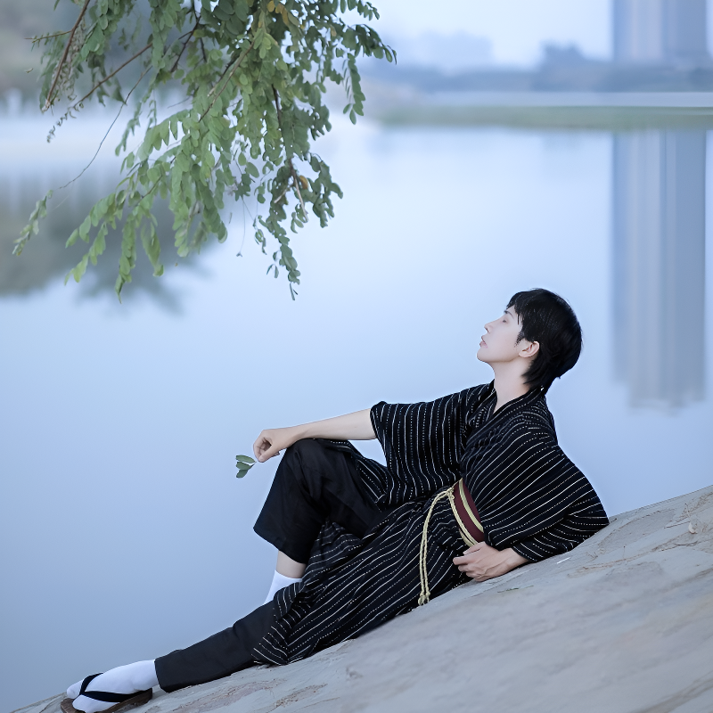 Kimono japonais traditionnel homme