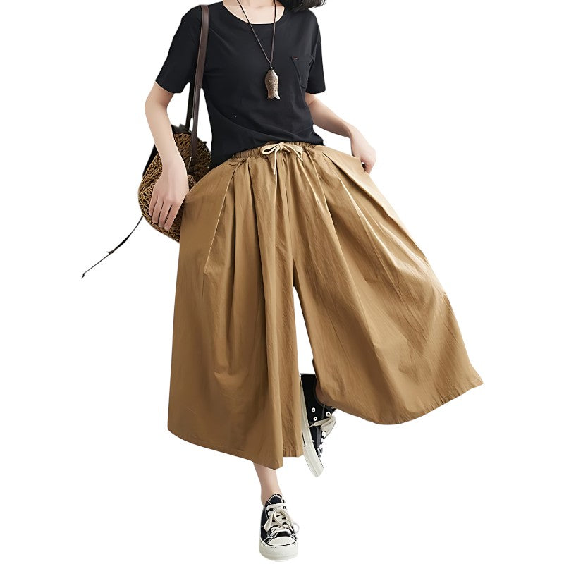Pantalon large japonais femme