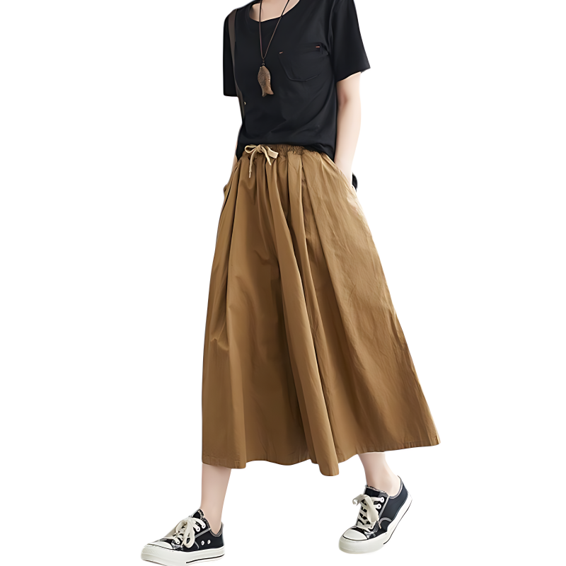 Pantalon large japonais femme