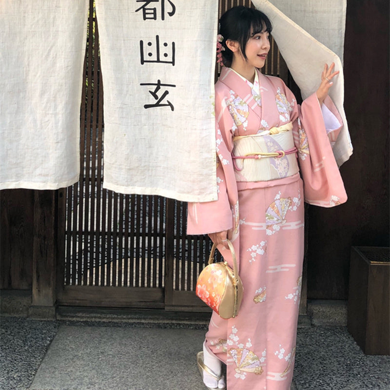 Robe Kimono Femme Rose - Taille unique