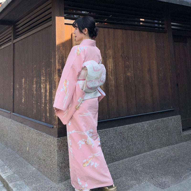 Robe Kimono Femme Rose - Taille unique