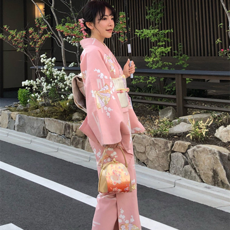 Robe Kimono Femme Rose - Taille unique