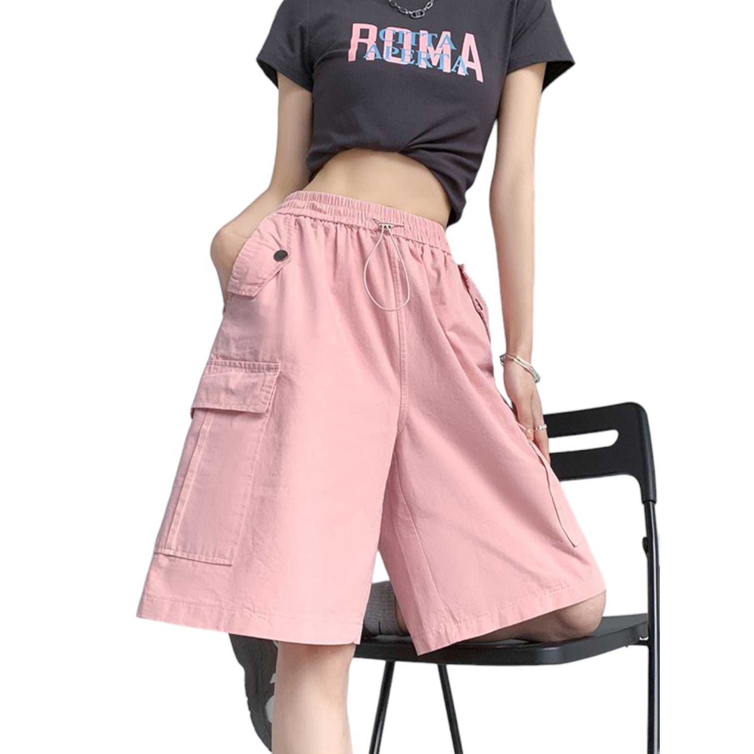 short streetwear femme - Rose / S