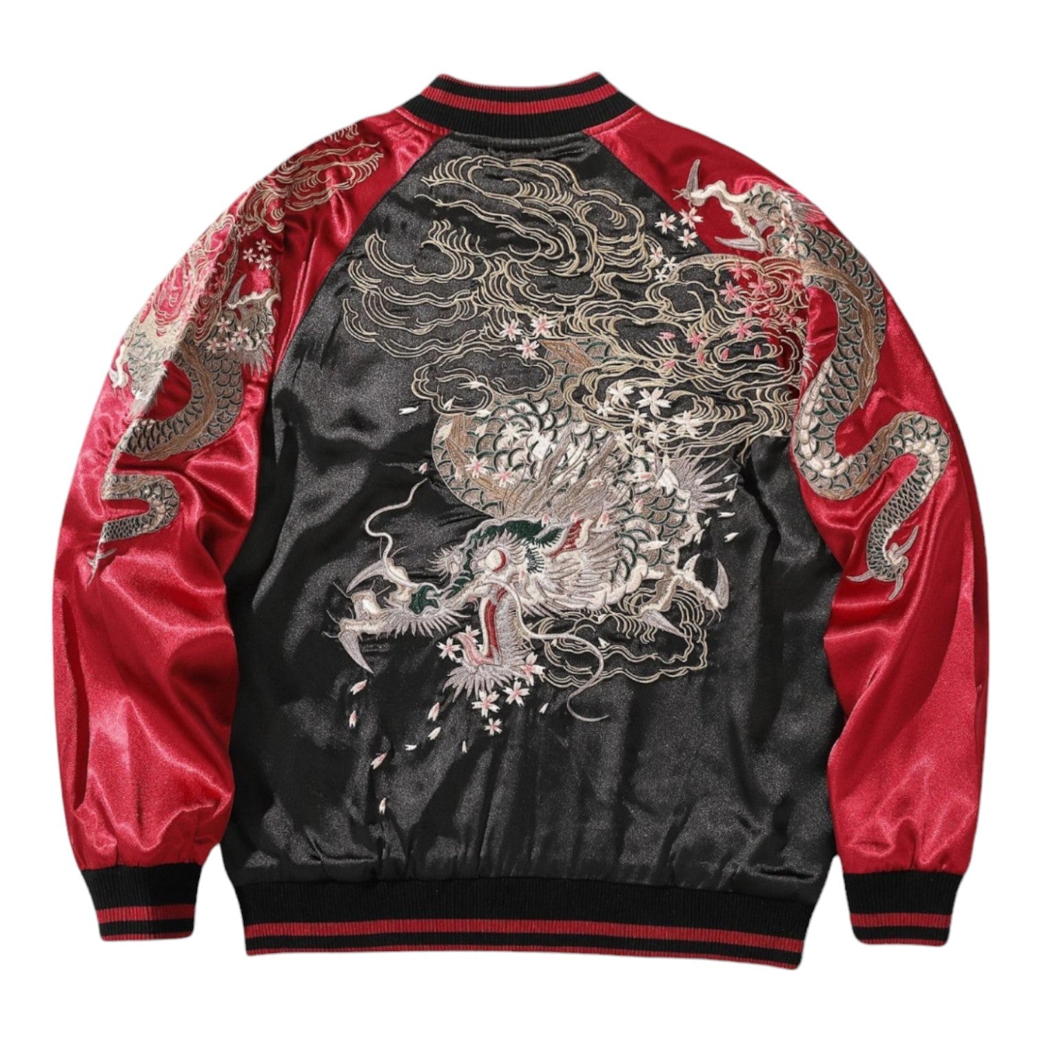 Sukajan Dragon Jacket - Rouge / S