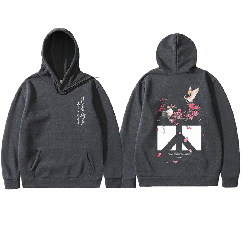 Sweat Japonais Femme - Gris foncé / S