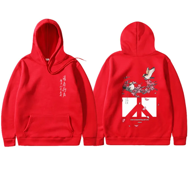 Sweat Japonais Femme - Rouge / S