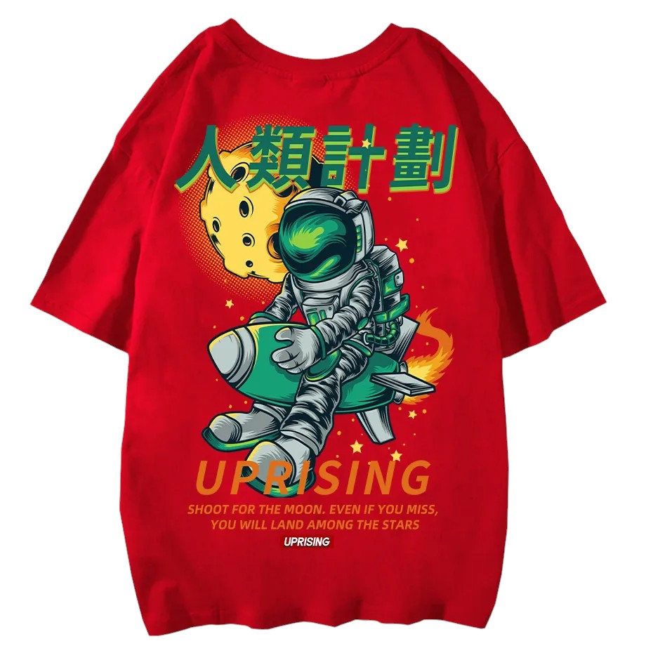 T-Shirt Astronaute - Rouge / M