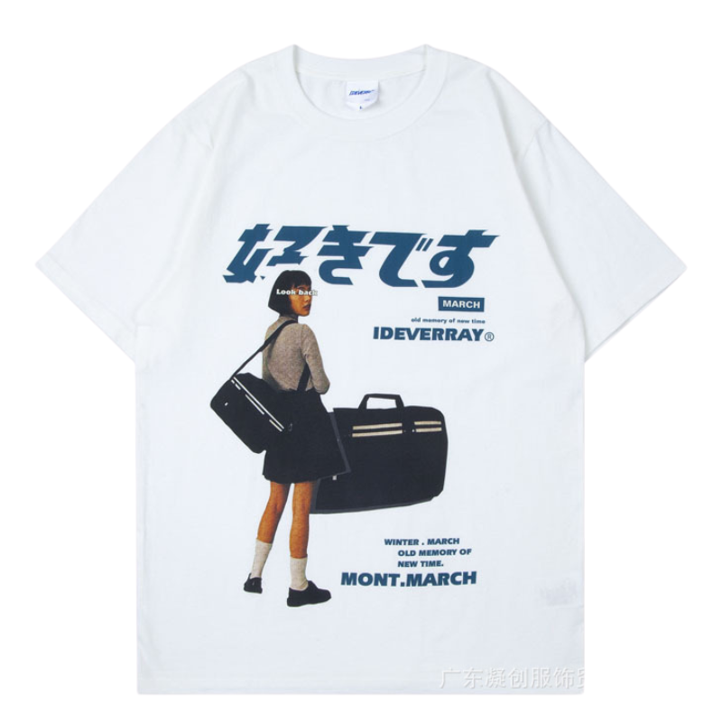 T-Shirt Harajuku - Blanc / M