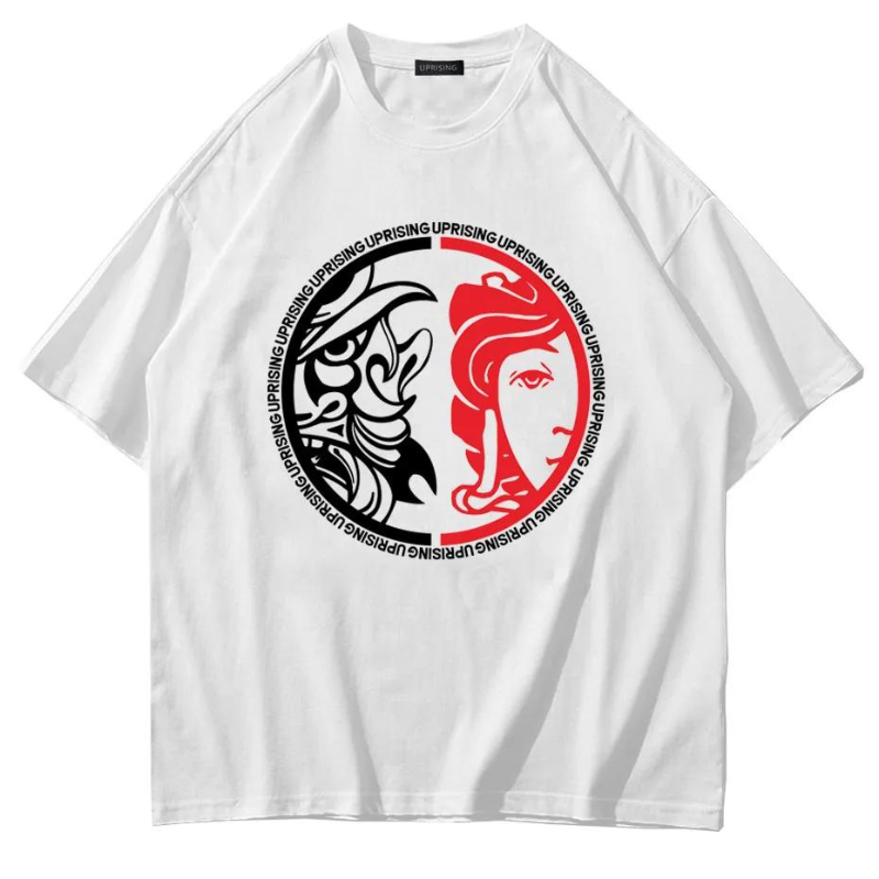 T-Shirt Imprimé Japonais - Blanc / M