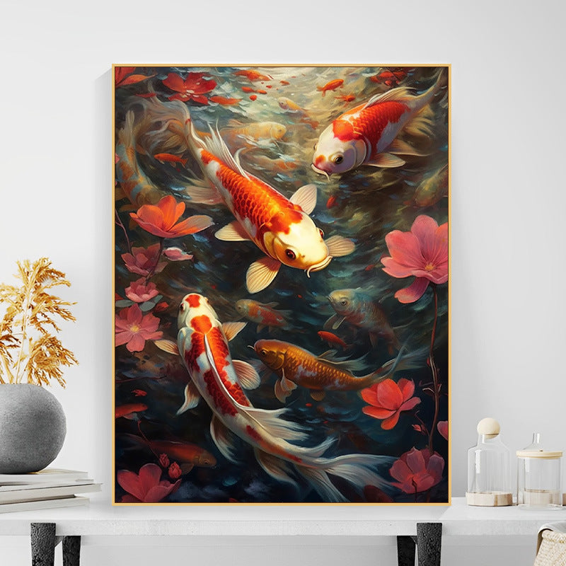 Tableau Carpe Koi ’Testuki’ - 4 / 30X40