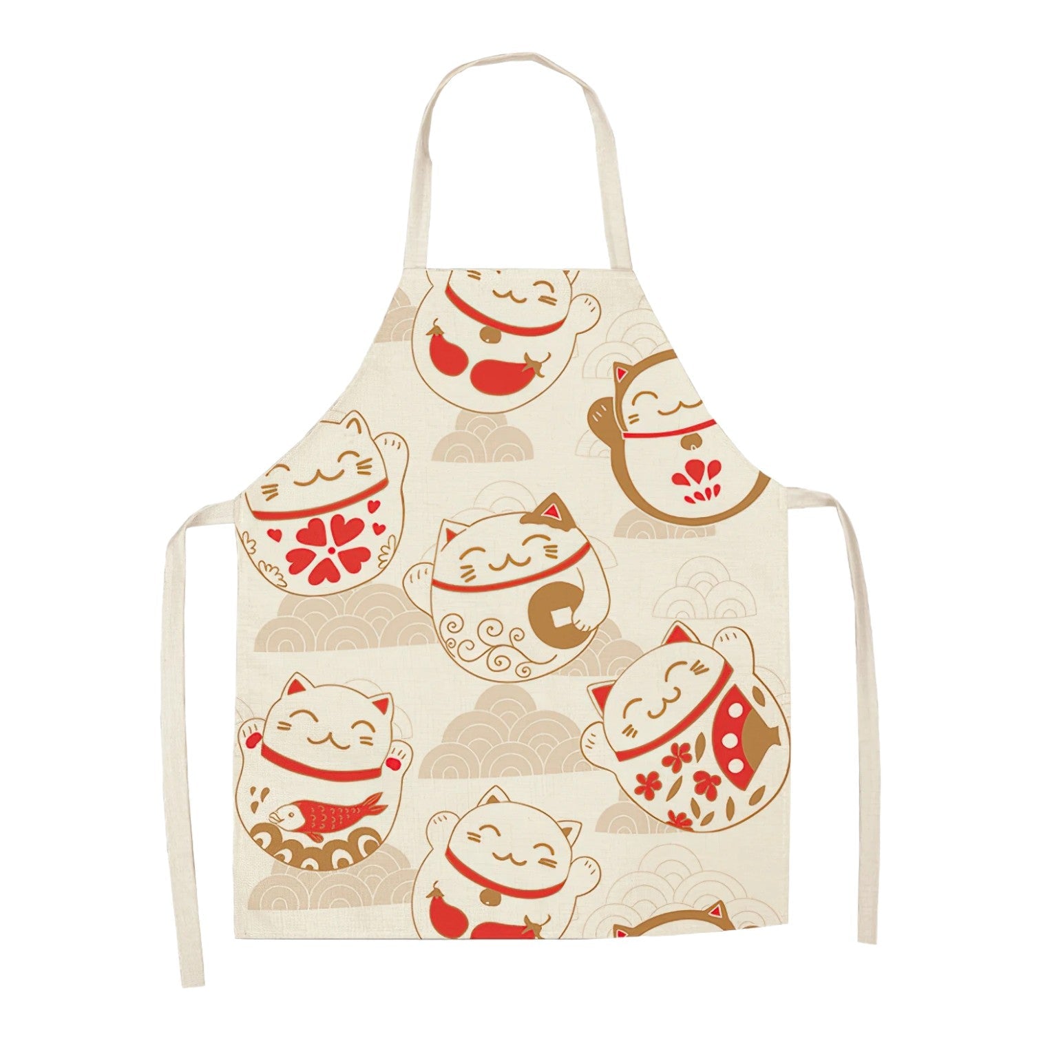 Tablier de cuisine japonais - Maneki / S: 38 x 47 cm