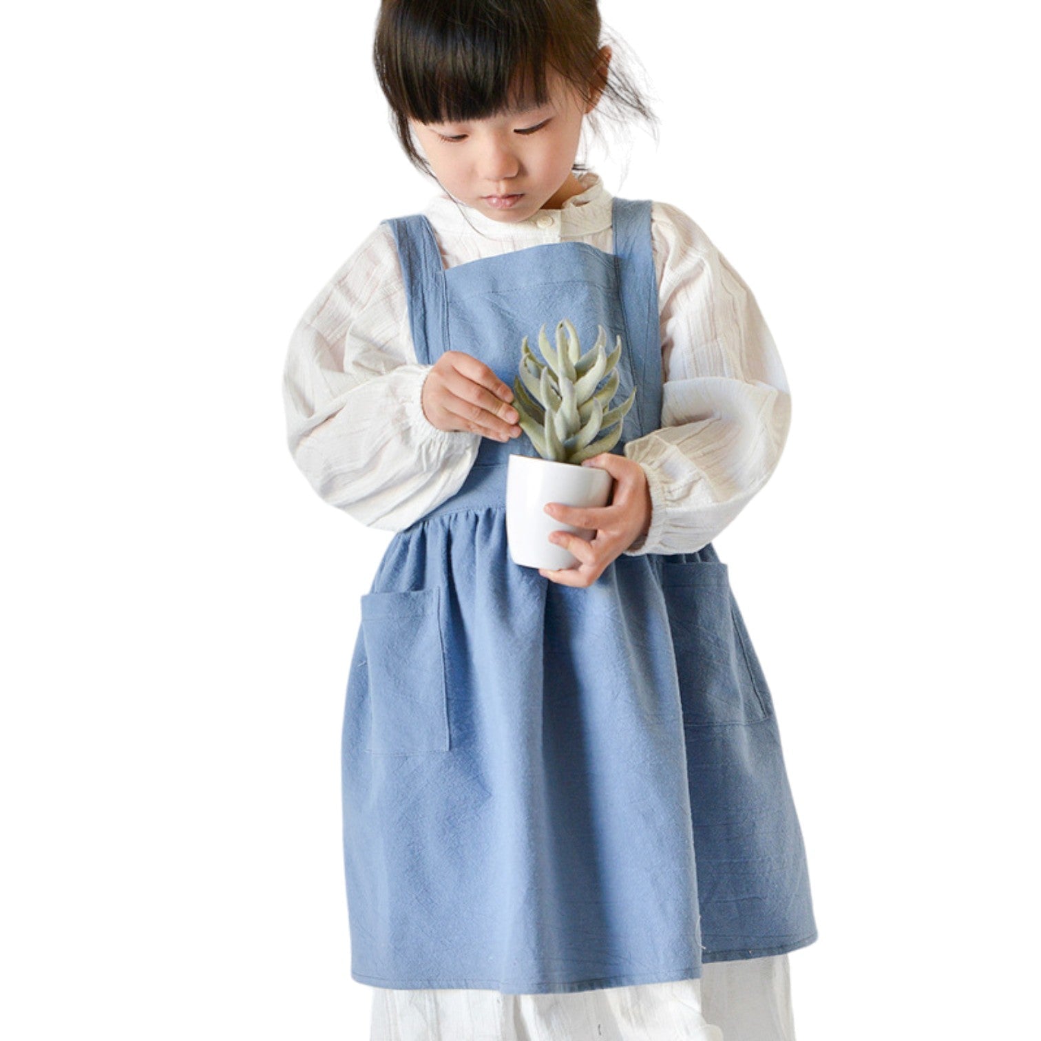 Tablier japonais enfant - Bleu / 3 à 6 ans