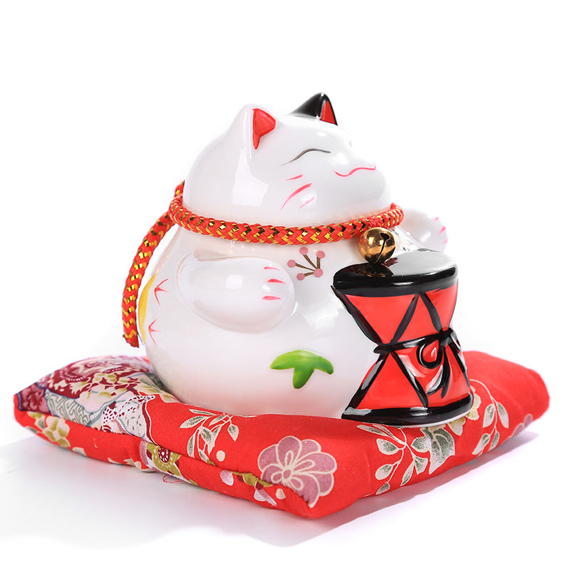 Tirelire Chat Japonais ’Tambourin’ - 11 x cm