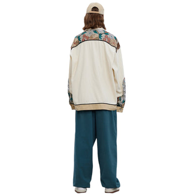 Veste en Jean Broderie Floral ’OJK711’