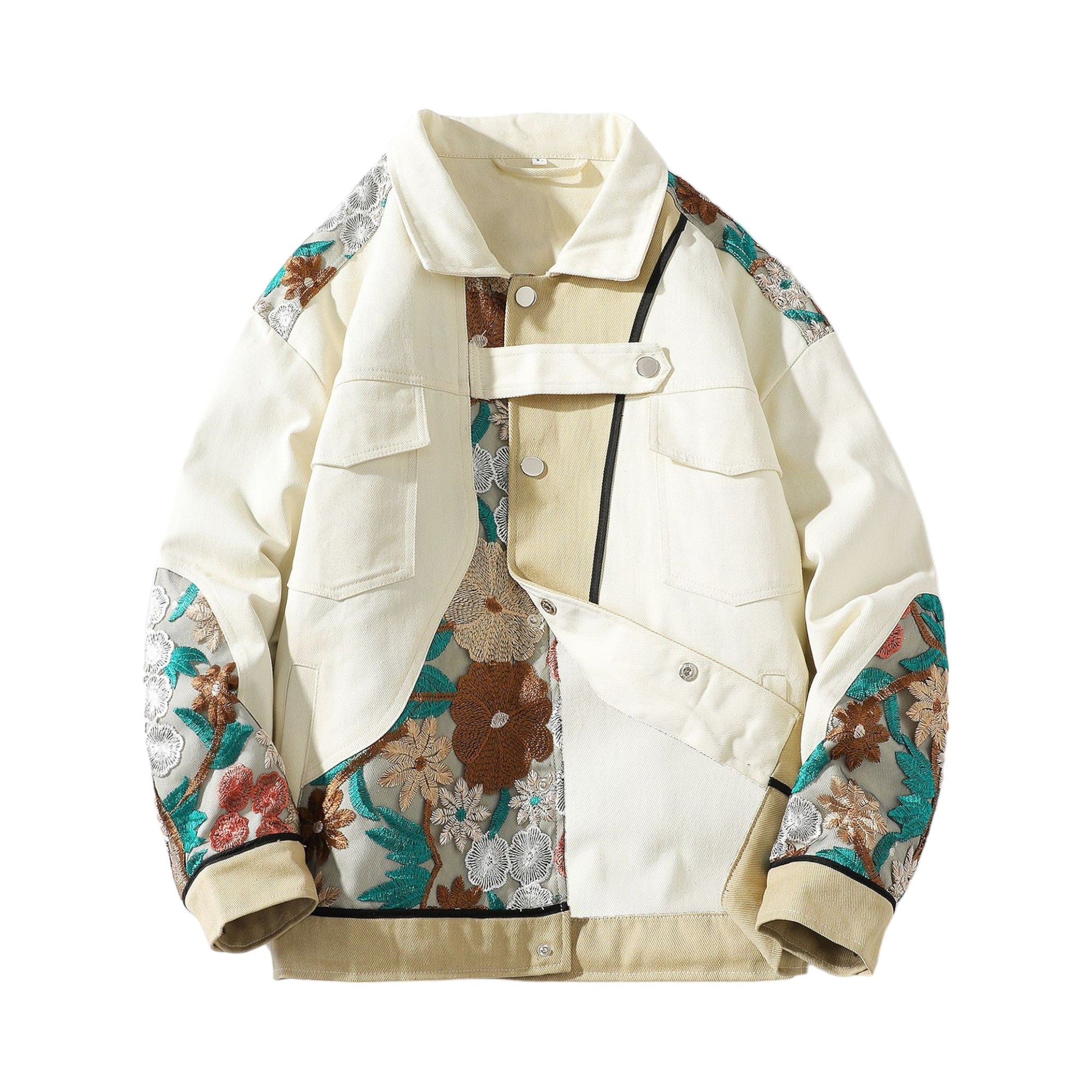 Veste harajuku japonaise homme fleurs