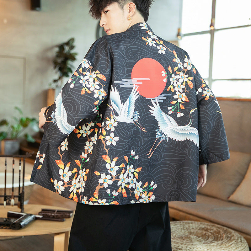 Veste Kimono Bleu Marine ’Édition Kaïto’