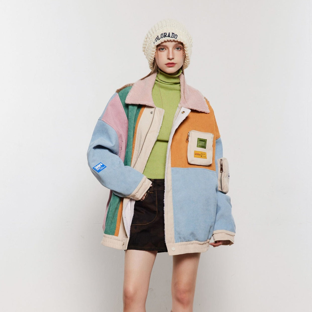 Veste Rétro Patchwork